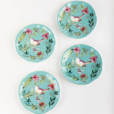 Salad plate Bird Aqua Set