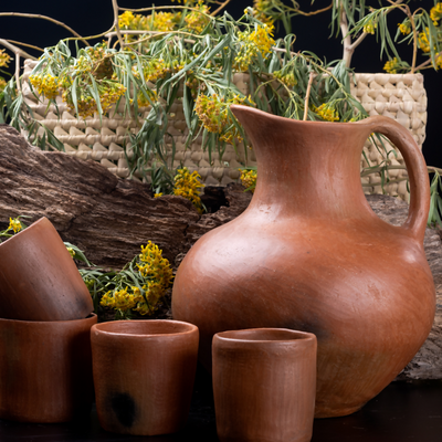 Traditional Mixe Sierra Pitcher From Las Flores, Tlahuitoltepec