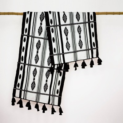 Black and White Table Runner