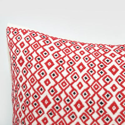 Red Embroidery Pillow for home touches