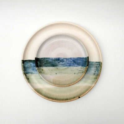 Middle Ceramic Plate - Paisaje mitad