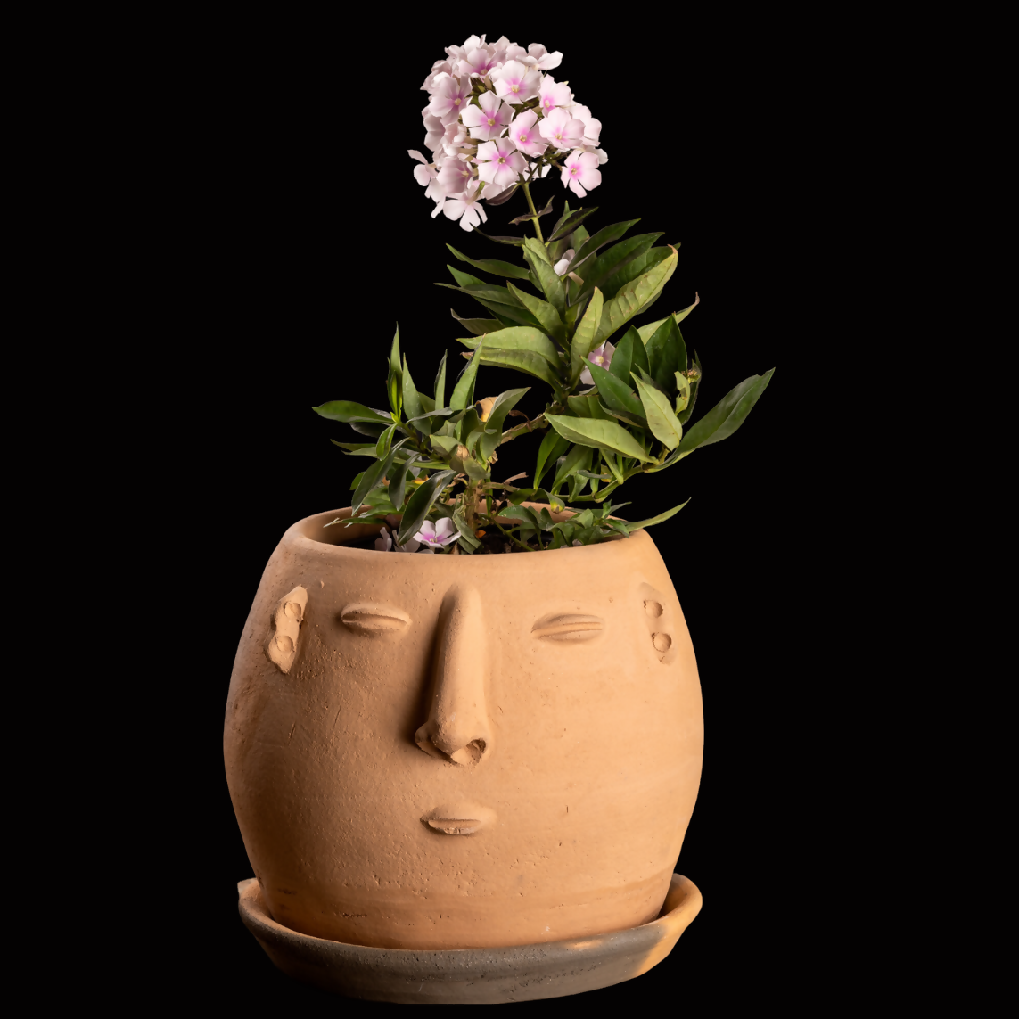 Atzompa Clay Planter with Base Plate "Doña Clara"