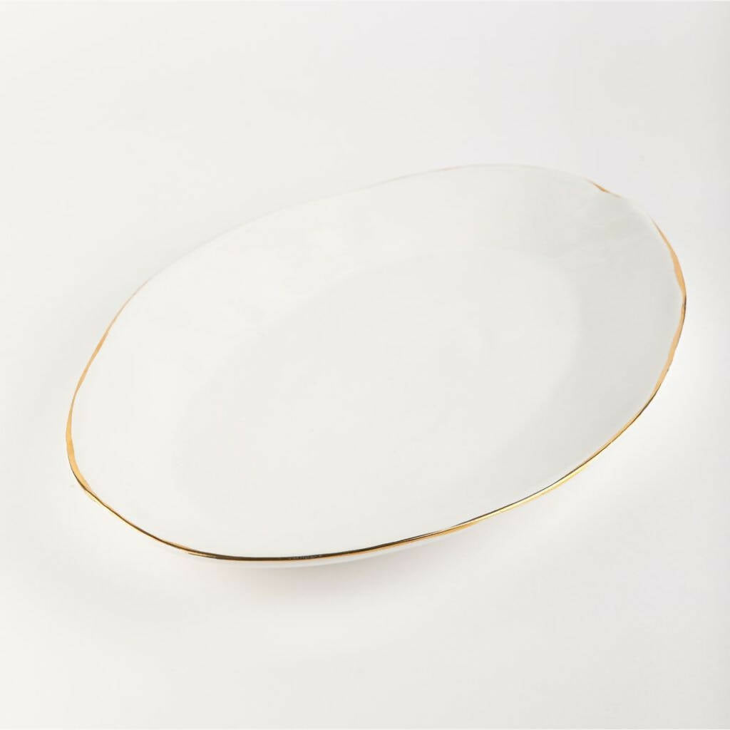 Serving Platter Gold Luna